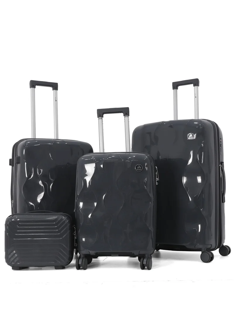 MELIFE MELIFE 5-Piece Hardside Spinner Luggage Set with Cosmetic Case - Lightweight, Durable ABS Shell, 360° Dual Wheels, Built-in TSA Lock