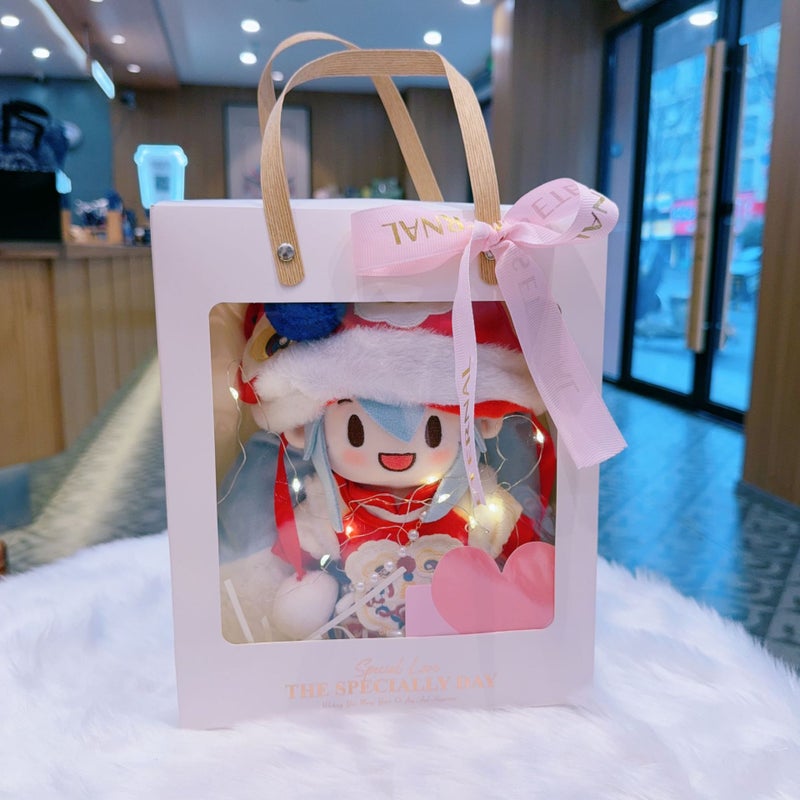 20cm Hatsune Miku FUFU Plush Doll with New Year Outfit - Snow Miku Birthday Gift - Image 4