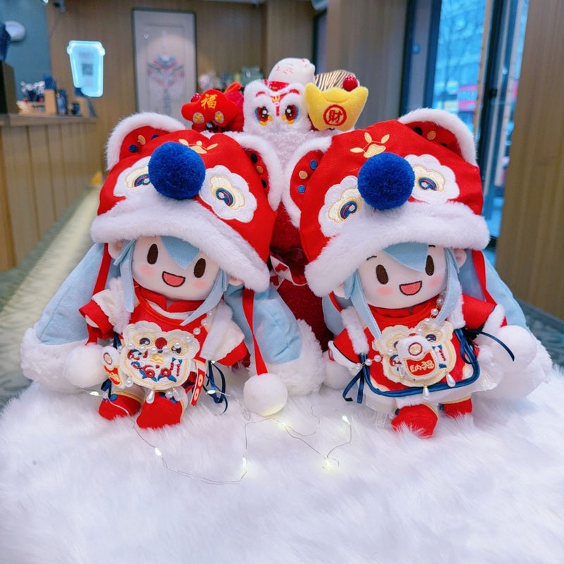 20cm Hatsune Miku FUFU Plush Doll with New Year Outfit - Snow Miku Birthday Gift - Image 2