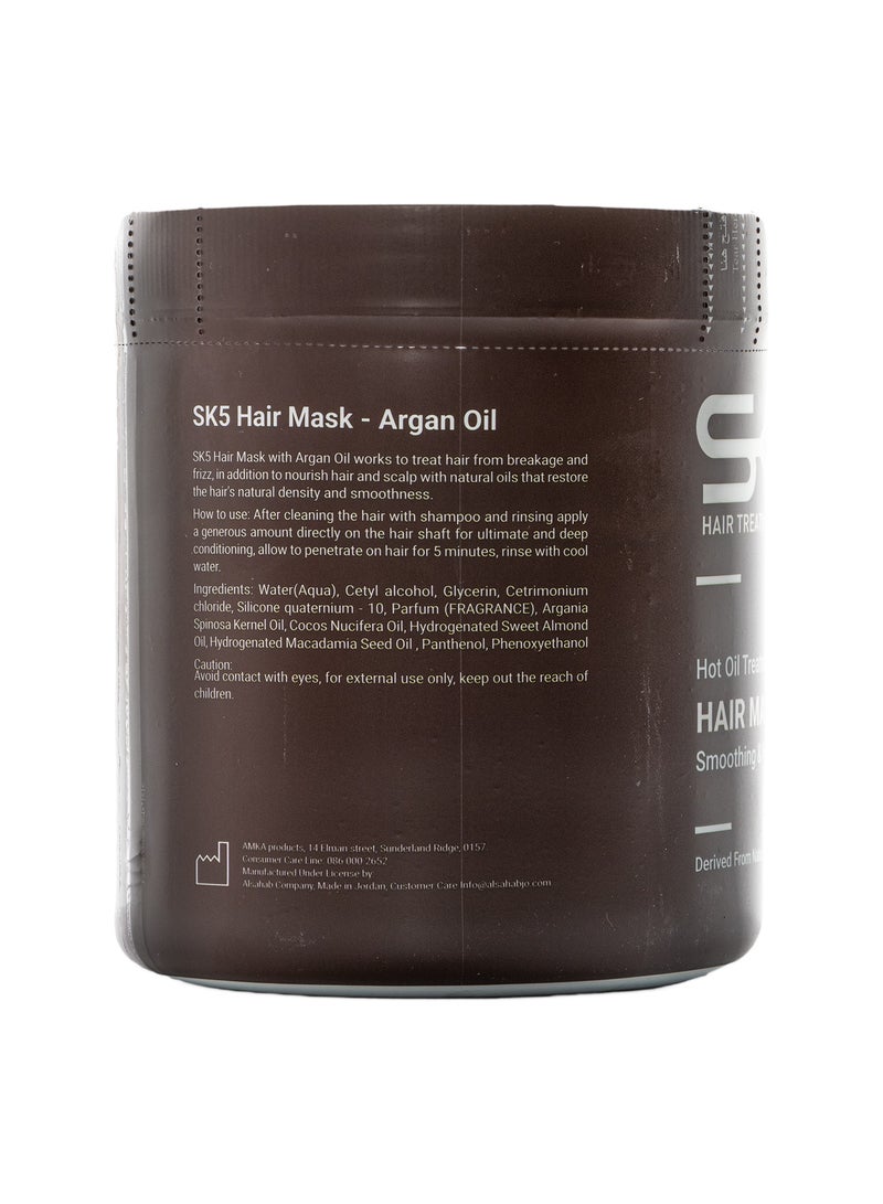 SK5 Professional Argan Oil Hair Mask 1000ml - Density Restoring Formula - Image 3