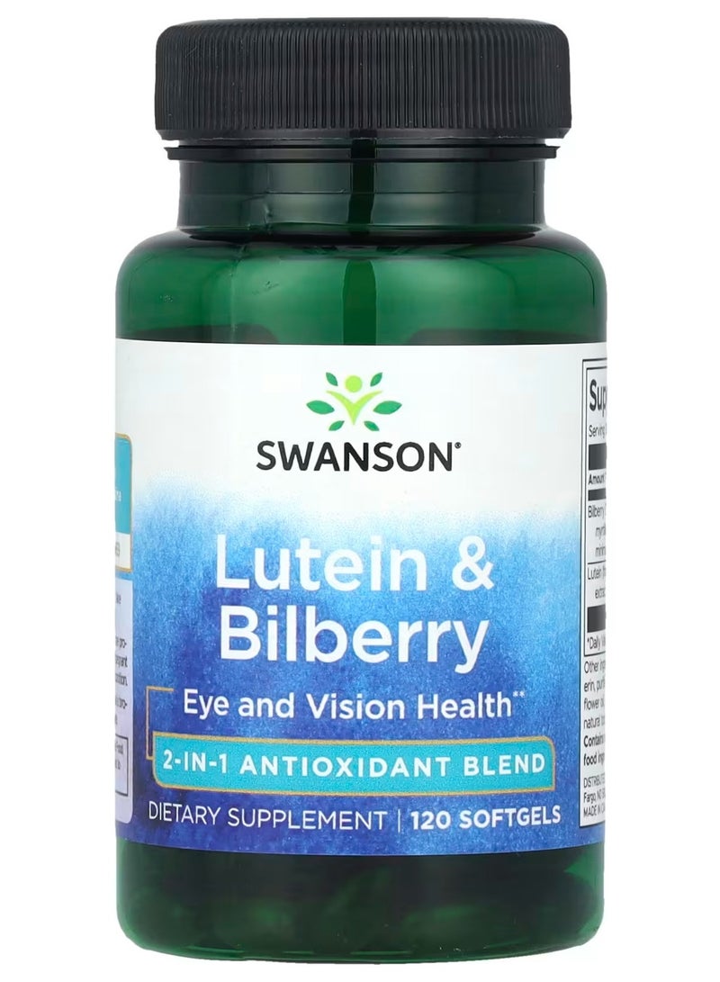 Swanson, Lutein & Bilberry, 120 Softgels