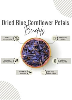 Awafi Mill Awafi Mill Dried Blue Cornflower Petals | Premium Natural Petals for Creative Uses  - Image 3