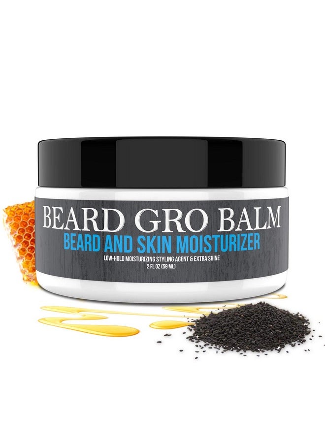 uncle jimmy - Products Beard Gro Balm | Beard And Skin Moisturizer Goes To Work Immediately To Tame Unruly Hairs For A Softer, Thicker Beard | Softens Beards And Mustaches 2 Fl Oz - Image 1