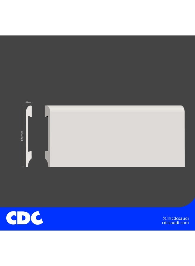 CDC White Plain Fiber Skirting – 240 cm Length - Image 3