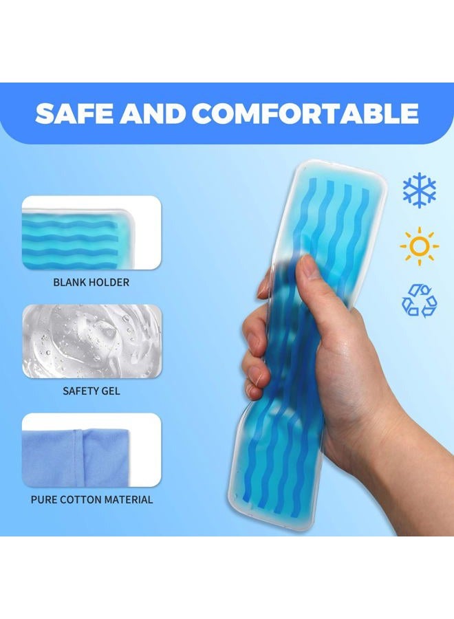 Ruheaou Postpartum Cold Pack, Perineal Cooling Pad Pregnancy & Hemorrhoid Pain Relief, Postpartum Ice Pack Pads with 2 Washable Sleeves (Blue (4 ice Pack+2 Fabric Cover)) - Image 4
