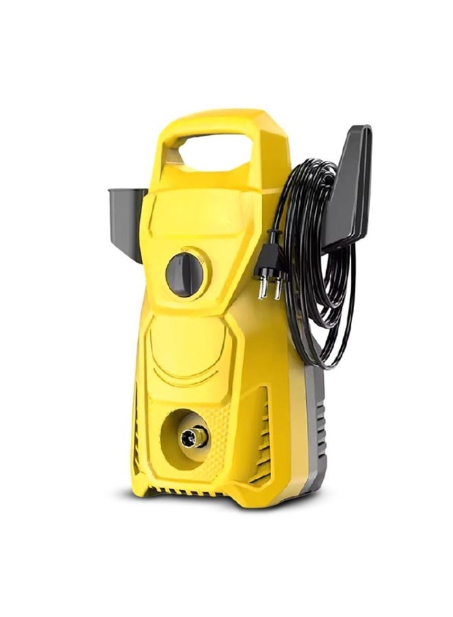 Denix Heavy-duty portable electric pressure washer. 1600W pressure washer for cleaning cars, homes, and gardens. Includes a cleaning gun, hose, soap dispenser, and cleaning needle with a 1.5-meter hose. - Image 1