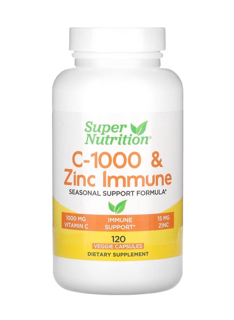 C-1000 & Zinc Immune, 120 Veggie Capsules
