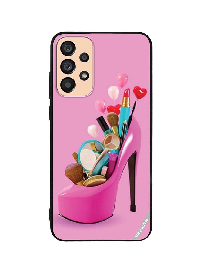 VR CREATIVE Protective Case Cover For Samsung Galaxy A23 Barbie Shoe Design Multicolour - Image 1