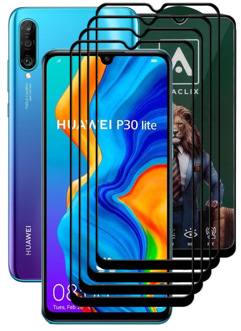 ACLIX 4 Pieces Antistatic ESD Dustproof Premium Quality High Definition Tempered Glass Screen Protector Designed For Huawei P30 lite - Image 1