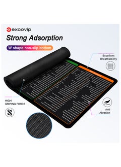 excovip Large Mouse Pad XL, Office Shortcut Mouse Pad, Extended Computer Mouse Pad/Desk Mat with Stitched Edges for Word/Excel/PPT (800x300mm) 0189  - Image 2