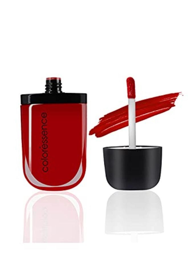 Coloressence Intense Liquid Lip Color Matte Long Lasting Non Sticky Waterproof Formula (Siren Red) - Free Lip Liner (Assorted)  - Image 2