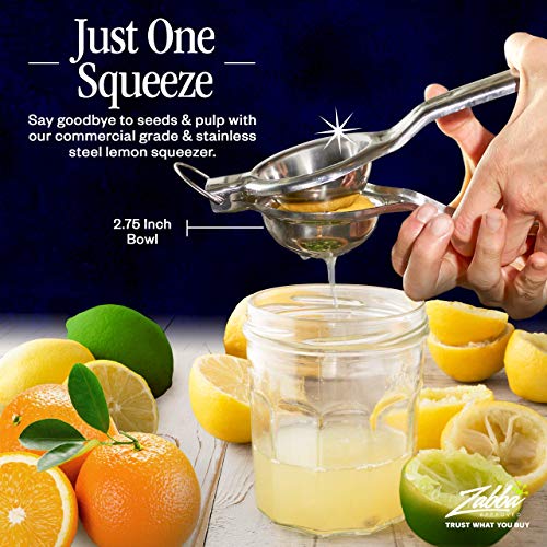 Nuvantee Innovee Group. 1 pack. Nuvantee Lemon Squeezer, Stainlees Steel Manual Citrus Press. Includes Lemon Recipes Ebook. Quality 18/10 - Image 2