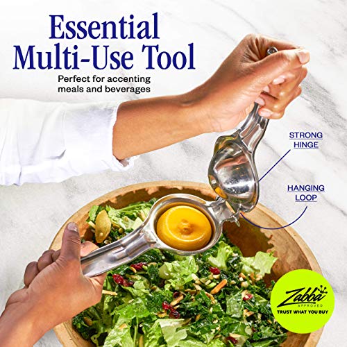 Nuvantee Innovee Group. 1 pack. Nuvantee Lemon Squeezer, Stainlees Steel Manual Citrus Press. Includes Lemon Recipes Ebook. Quality 18/10 - Image 3