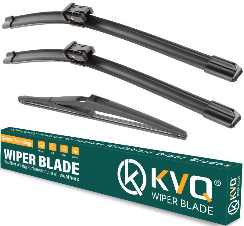 KVQ Windshield Wiper Blades Replacement for MercedesBenz GLE Class 20162017 W166 ML Class 20122015Original Equipment Replacement Front Rear Wiper Blade Set 26 23 12 Set of 3