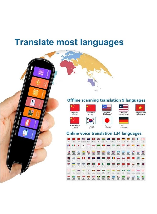 ACLIX Translation Pen Scan Reader Text to Speech Device Language Translator Device Support 134 Languages OCR Digital Reader Pen, Photo and Text & Voice Translation Device, Reading Pen (WHITE). - Image 4