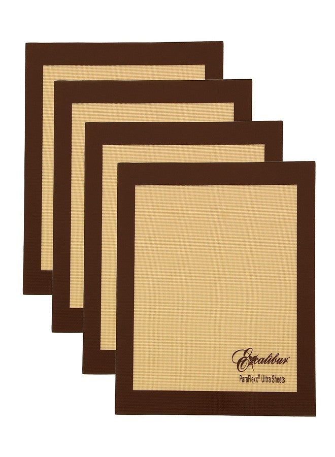 Excalibur ParaFlexx Ultra Silicone Reusable Non-Stick Drying Sheets for Food Dehydrators 14-Inch, Set of 4, Brown - Image 2