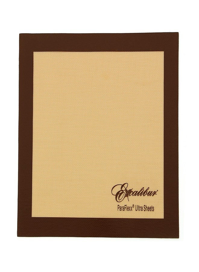 Excalibur ParaFlexx Ultra Silicone Reusable Non-Stick Drying Sheets for Food Dehydrators 14-Inch, Set of 4, Brown - Image 1