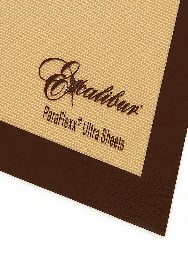Excalibur ParaFlexx Ultra Silicone Reusable Non-Stick Drying Sheets for Food Dehydrators 14-Inch, Set of 4, Brown - Image 5