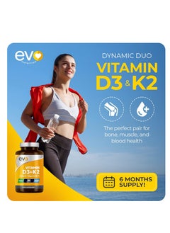 EVO itamin D3 4000iu & Vitamin K2 100ug (MK7) |180 Vegetarian Tablets | 1-A-Day | 6 Month Supply | High Strength D3 and K2 Vitamin | Vitamin D K2 Supplement  - Image 4