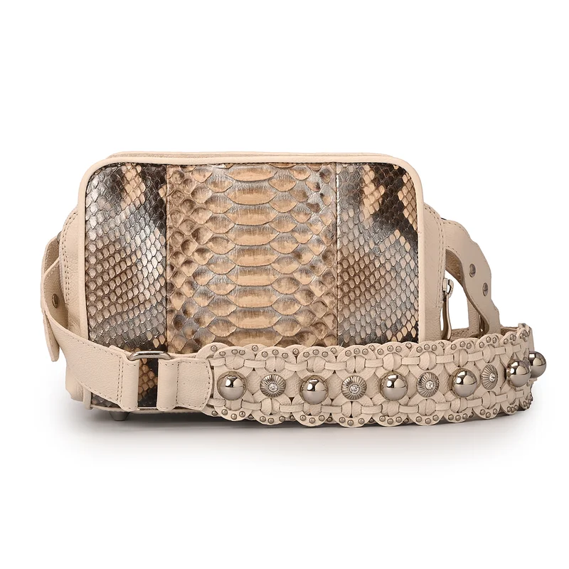 Carmen Steffens  Silver Python Bag for Women | Best Price UAE