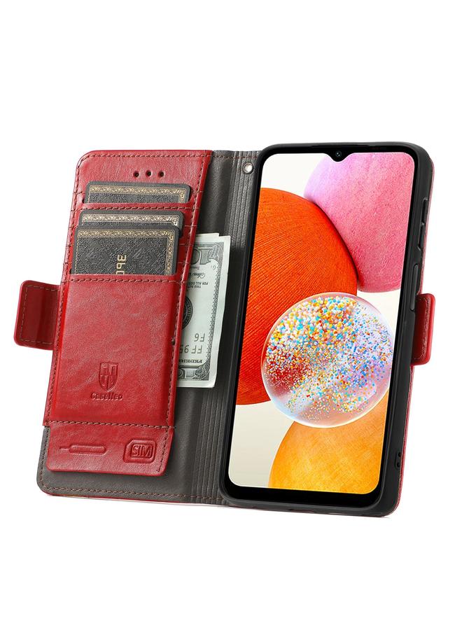 اس-توب جراب لهاتف Samsung Galaxy A14 4G CaseNeo Splicing جراب هاتف جلدي مزدوج مغناطيسي - Image 3