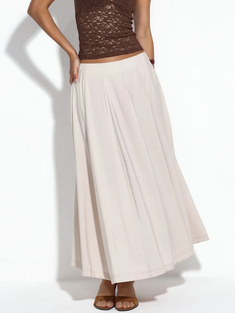Busem BUSEM High-Waist Maxi A-Line Skirt