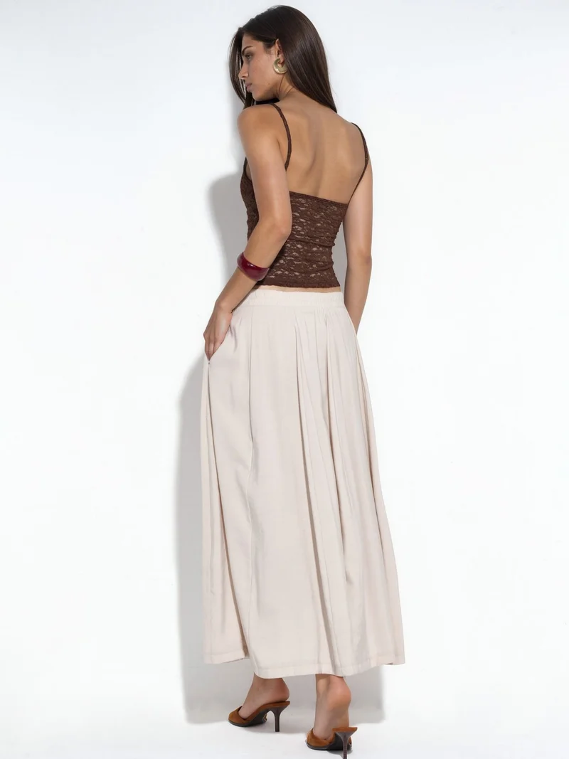 Busem BUSEM High-Waist Maxi A-Line Skirt