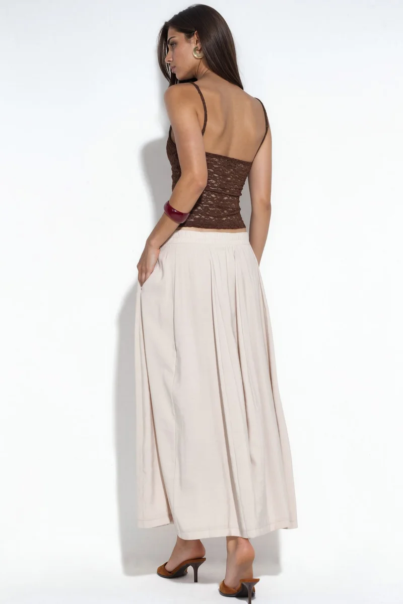 Busem BUSEM High-Waist Maxi A-Line Skirt