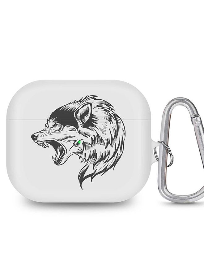 Stylizedd - StylePods Case for Airpods 3rd Gen Case With Anti-Lost Keychain - Bear Growl - Image 1