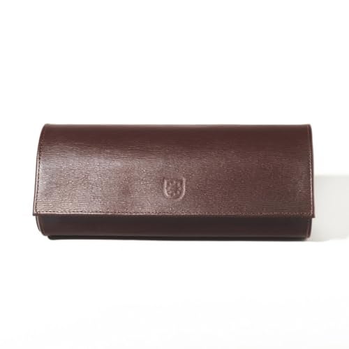 BILLSTONE Voyager 3 Brown Watch Roll Travel Watch Case for 2 Watches Genuine Leather with Velvet Interior - Image 3
