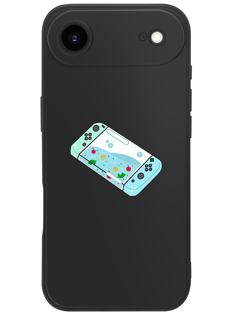 Theodor Protective Slim Fit Case Liquid Silicone Cover with Full Body Protection Anti-Scratch Shockproof Case For Apple iPhone 17 Air (Black) Console - Image 1