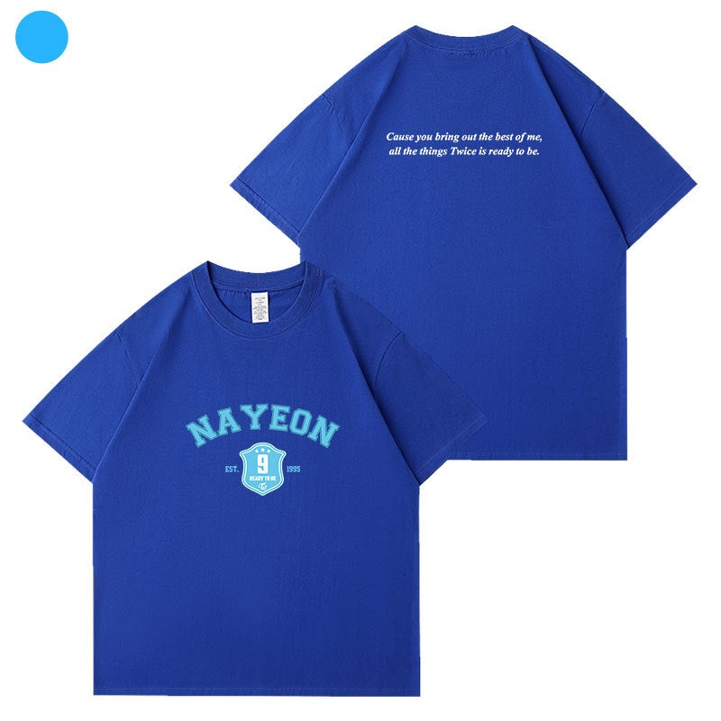 Twice2023 Five Tour Concert Readytobe Surrounding Clothes Loose Printed Cotton Short-Sleeved T-Shirt - Image 5