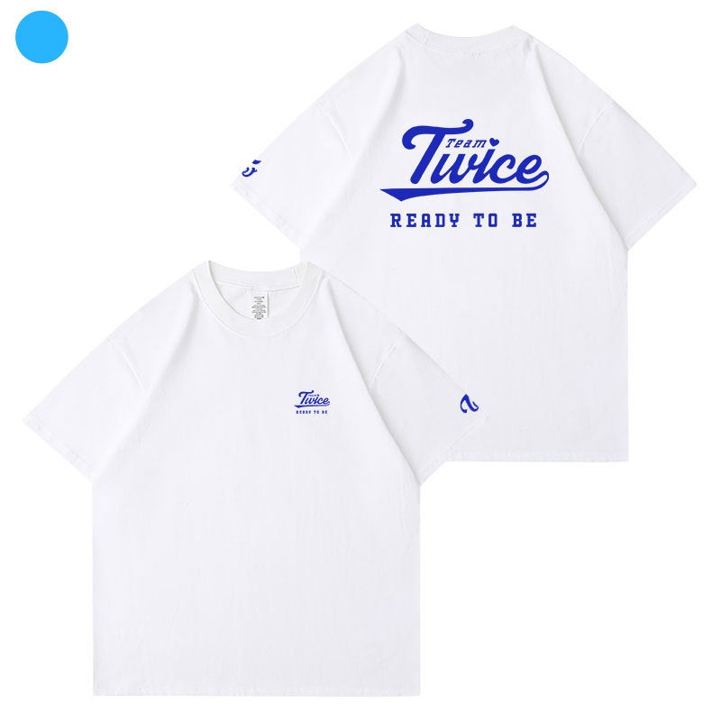 Twice2023 Five Tour Concert Readytobe Surrounding Clothes Loose Printed Cotton Short-Sleeved T-Shirt - Image 1