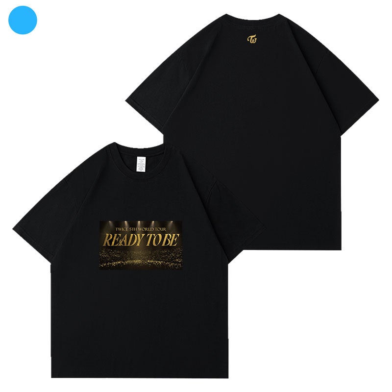 Twice2023 Five Tour Concert Readytobe Surrounding Clothes Loose Printed Cotton Short-Sleeved T-Shirt - Image 3