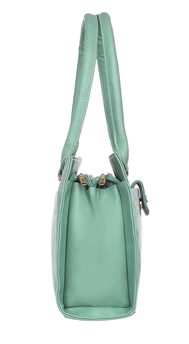 Keywest Women's Britney Satchel Tote Handbag for Women | Ladies purse | Stylish Shoulder Bag | Gift For Woman | Light Grey - Image 4