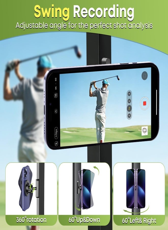 Nedsewor Magnetic Golf Cart Phone Holder for MagSafe iPhone 12–17 & Smartphones, Golf Cart Phone Mount with One-Hand Snap-On, Ideal for Golf Cart Accessories & Gifts, Fits All Magnetic Metal Surfaces - Image 5