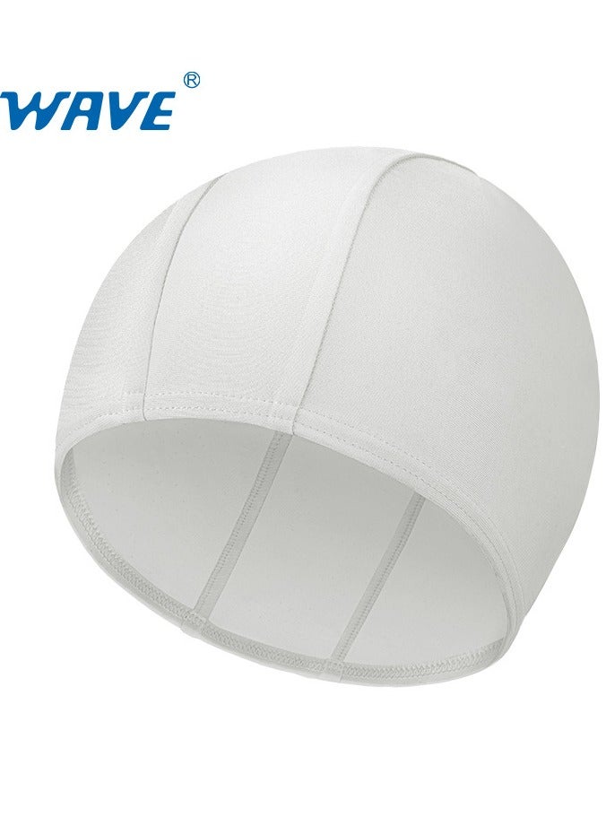 WAVE Swimming Cap - Waterproof Silicone Sport Swim Hat with Ear Protection, Extra-Large Design for Long Hair, Unisex Adult Swim Cap for Men and Women - Image 1