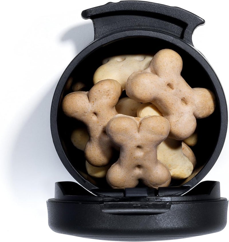 Flexi صندوق فليكسى متعدد الاستخدامات مع حبال قابلة للسحب وحامل أكياس الفضلات ومكافآت الكلاب للتدريب صندوق متعدد الأغراض أسود - Image 5