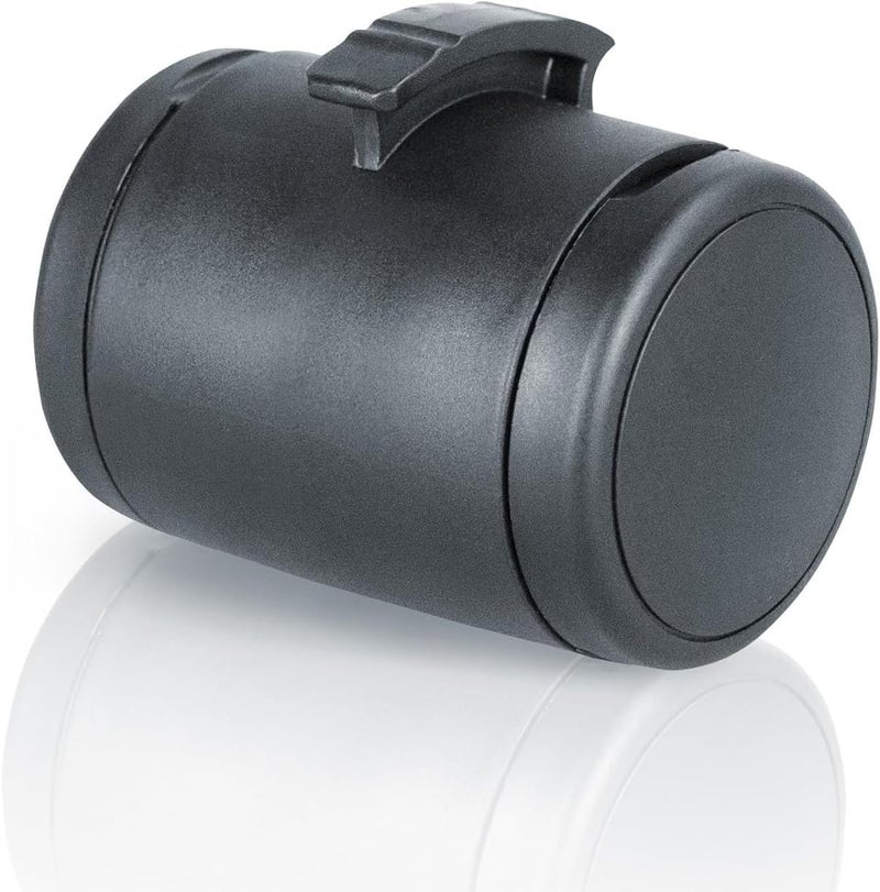 Flexi صندوق فليكسى متعدد الاستخدامات مع حبال قابلة للسحب وحامل أكياس الفضلات ومكافآت الكلاب للتدريب صندوق متعدد الأغراض أسود - Image 1