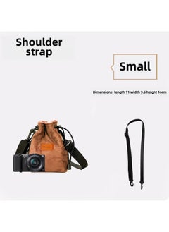 Generic Micro Single Protective Cover SLR Sleeve For Nikon Canon For sony Fuji Portable Lens Camera Bag-Color:Yellow Small Size [shoulder Strap]]  - Image 1