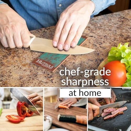 Hutsuls Brown Leather Strop with Compound - Get Razor-Sharp Edges with Stropping Kit, Green Honing Compound & Vegetable Tanned Two Sided Knife Sharpener Step-by-Step Guide Included - Image 5