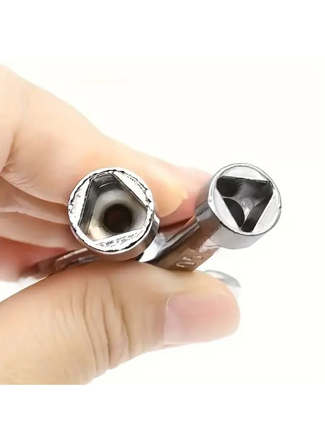 Large and Small Triangular Keys 2pcs Multi Purpose Wrench for Water Valve Motor Box and Elevator Door Lock - Image 5