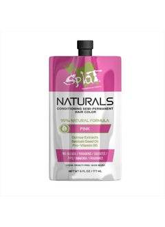 SPLAT Naturals, Semi-Permanent Pink Hair Dye : 100% Vegan, Cruelty-Free, No Bleach Required, Free of Ammonia, PPD, Parabens & Sulfates - 6 Oz  - Image 1