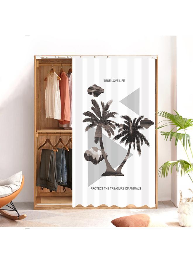 Bluejw Self-adhesive Slide-rail Shelter Curtain Kitchen Cabinet Bookshelf Dust-proof Door Curtain Wardrobe Curtain-type Pull Curtain Bookshelf Shelf Shelter Ugly Curtain - Image 1