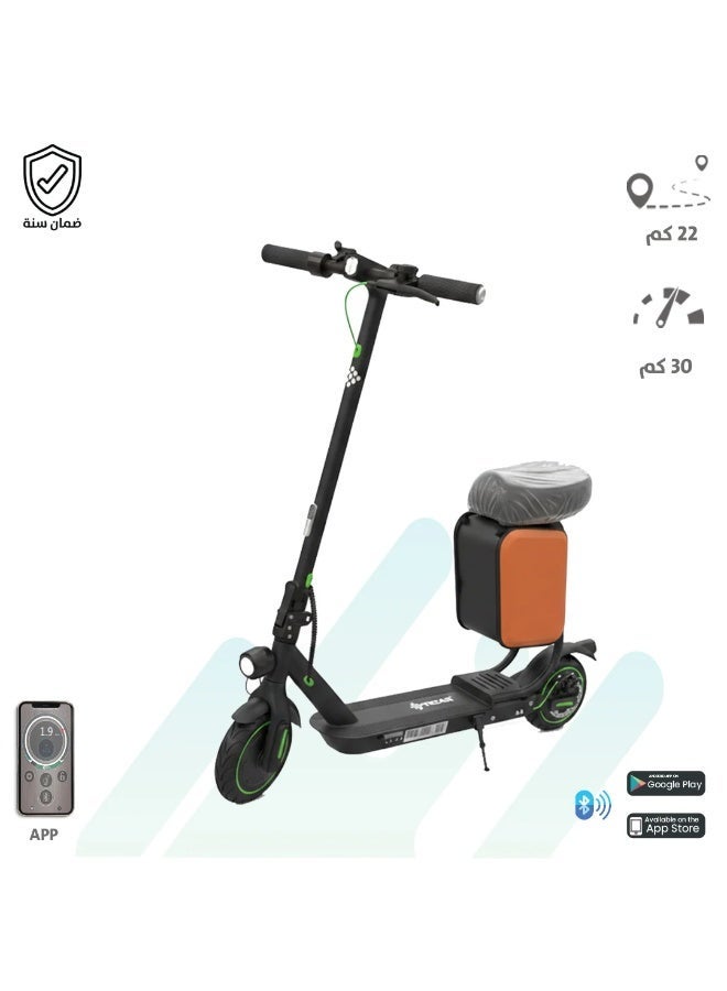 Tecar TS-976 Tecar Electric Scooter, 8.5-inch frame size, with suspension, LED light, and free seat - Image 1