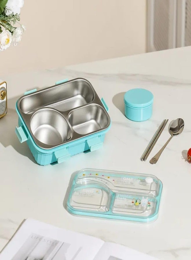 Stavae Portable Stainless Steel Lunch Box Insulated Compartment Meal Box for Students Office Workers Food Grade Bento Box - Image 3