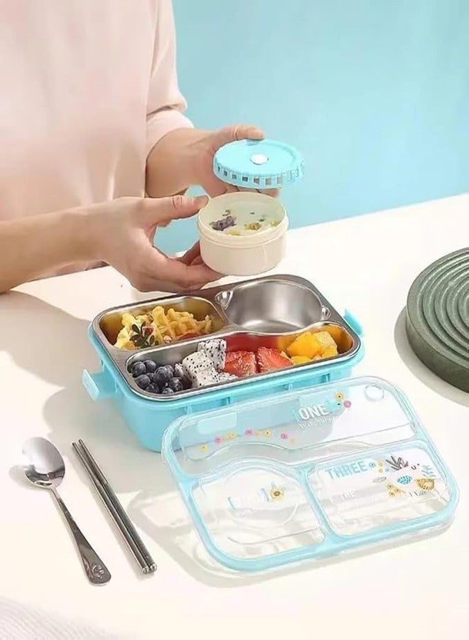 Stavae Portable Stainless Steel Lunch Box Insulated Compartment Meal Box for Students Office Workers Food Grade Bento Box - Image 2