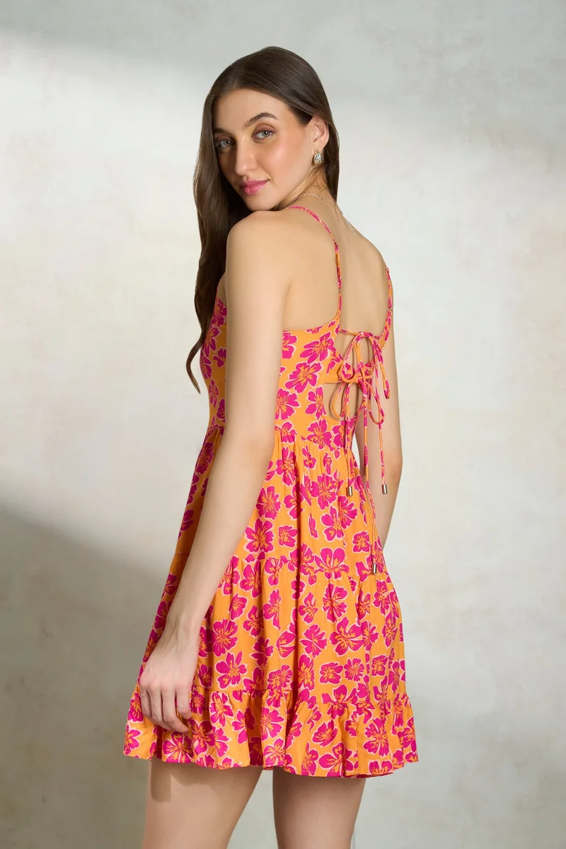 Virgio Floral Tiered Dress