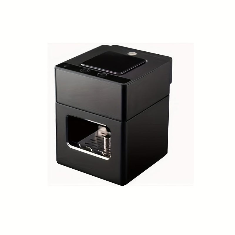 Black Intelligent Three In One Ashtray With USB Charging And Filtration Reduces Smoke Purifies Air For Home Office Use Ideal Smoking Accessory And Gift Choice - Image 5