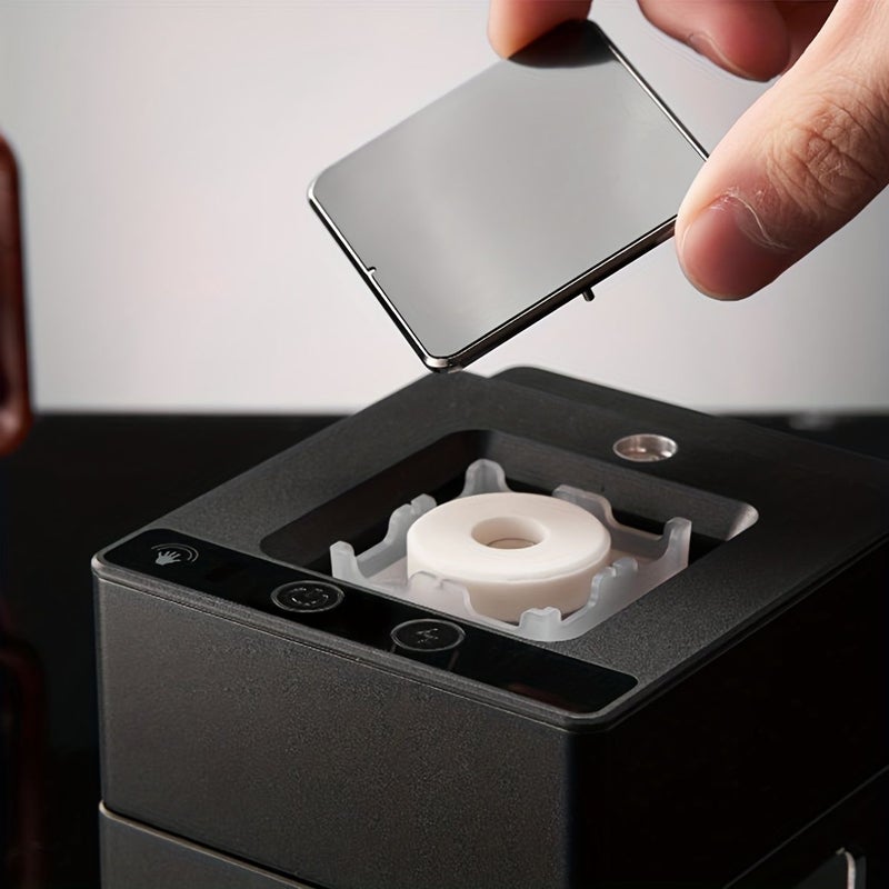 Black Intelligent Three In One Ashtray With USB Charging And Filtration Reduces Smoke Purifies Air For Home Office Use Ideal Smoking Accessory And Gift Choice - Image 2